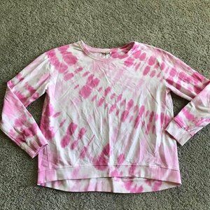 Jane and Delancey women’s large pink tye dye top